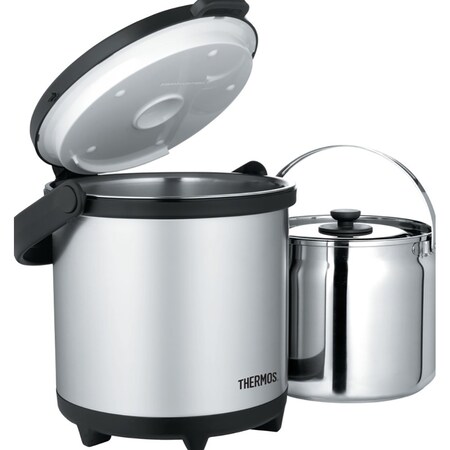 Thermos Cook &amp; Carry System - Stainless Steel/Black - 4.7 Qt CC4500SS2